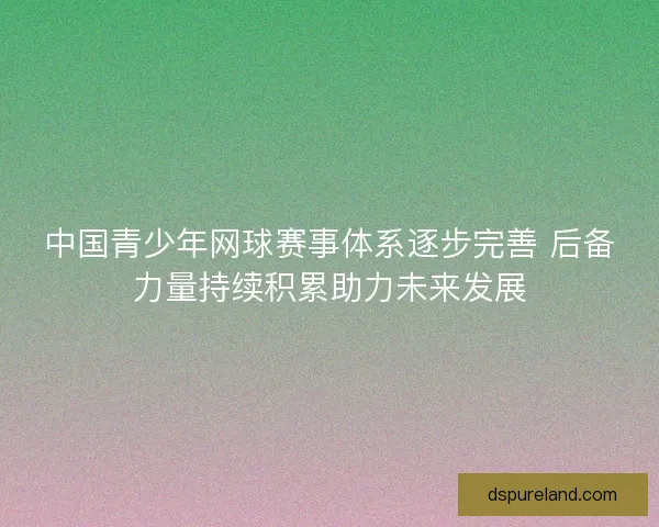 中国青少年网球赛事体系逐步完善 后备力量持续积累助力未来发展